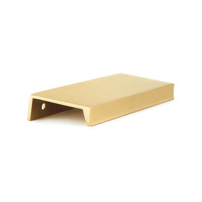 Schaub Sabre 4" C-C Edge Pull in Satin Brass