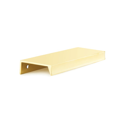 Schaub Sabre 5" C-C Edge Pull in Unlacquered Brass