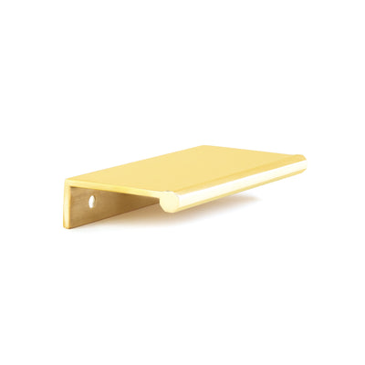 Schaub Baker 3" C-C Edge Pull in Unlacquered Brass
