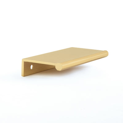 Schaub Baker 3" C-C Edge Pull in Satin Brass