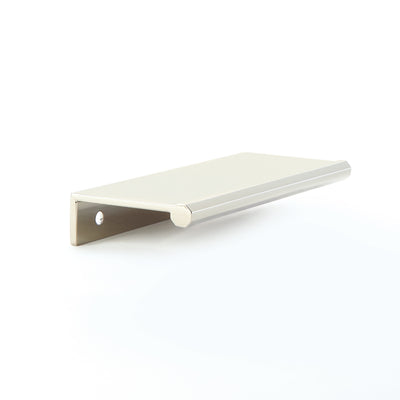 Schaub Baker 4" C-C Edge Pull in Polished Nickel