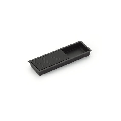 Schaub MODO 6-1/4" x 2" Overall Rectangular Recessed Pull in Matte Black