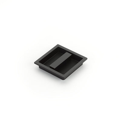 Schaub MODO 3-7/8" x 3-7/8" Overall Recessed Pull in Matte Black