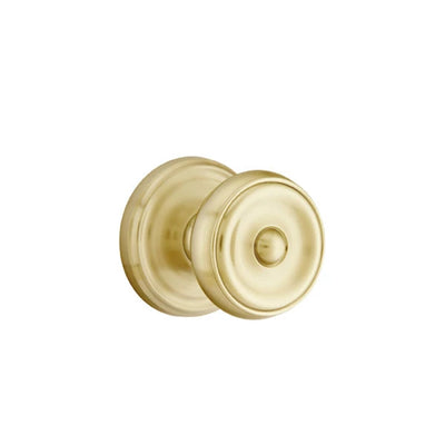 Emtek Waverly Knob with Regular Rosette in Satin Brass