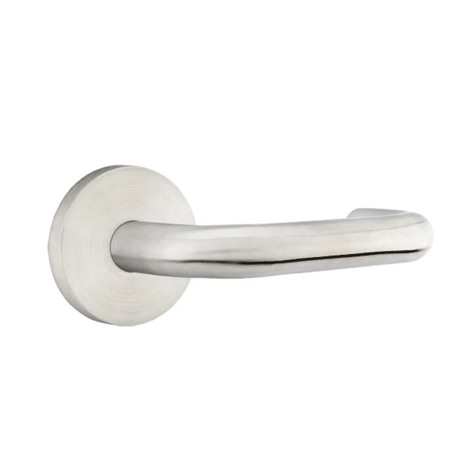 Emtek Stainless Steel Cologne Lever with Disk Rosette in Brushed Stainless Steel