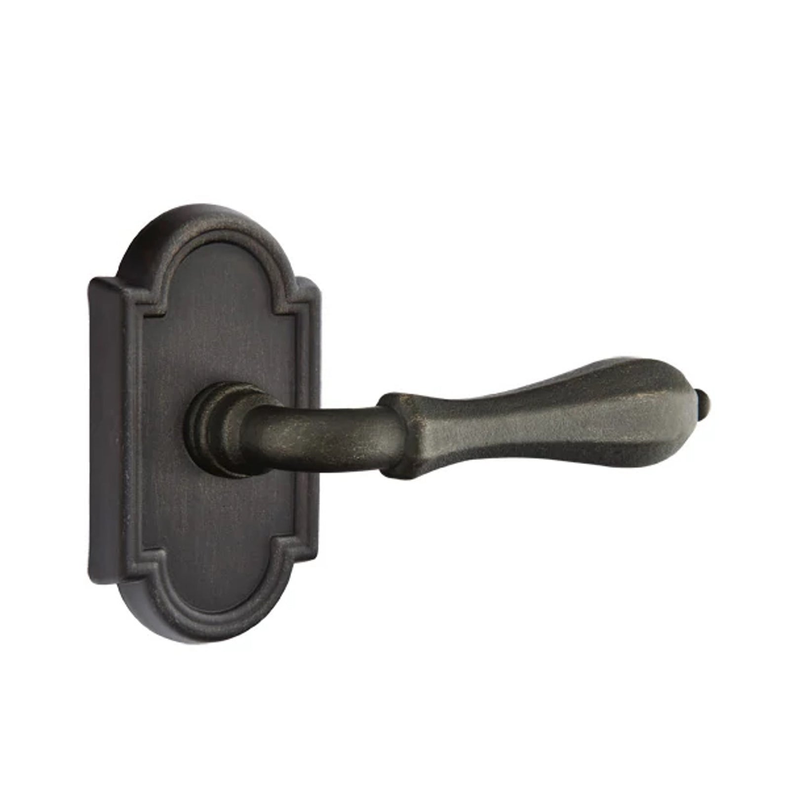 Emtek Octagon Lever with #11 Rosette in Medium Bronze