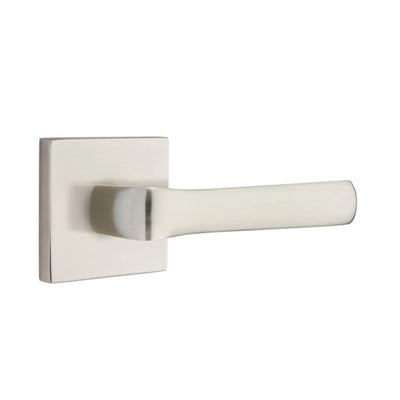 Emtek Spencer Lever with Square Rosette in Satin Nickel