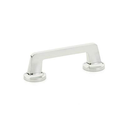 Schaub Northport Round Base 3-1/2" C-C Pull, Round Base in Polished Chrome