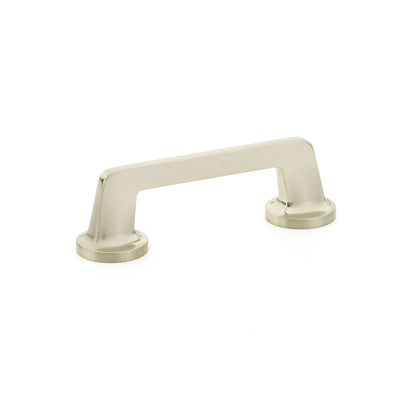 Schaub Northport Round Base 3-1/2" C-C Pull, Round Base in Brushed Nickel