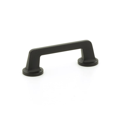 Schaub Northport Round Base 3-1/2" C-C Pull, Round Base in Matte Black
