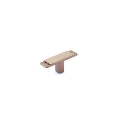 Schaub Quadrato 2-3/8" Wide T-Knob in Satin Bronze