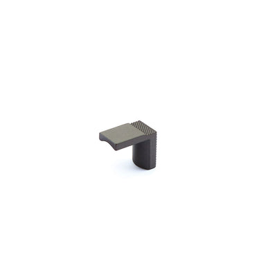 Schaub Quadrato 1-1/8" Wide Finger Pull in Gun Metal