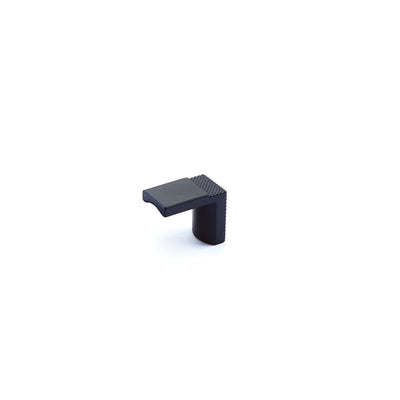 Schaub Quadrato 1-1/8" Wide Finger Pull in Matte Black