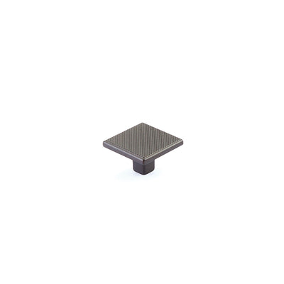 Schaub Quadrato 1-3/8" Square Knob in Gun Metal