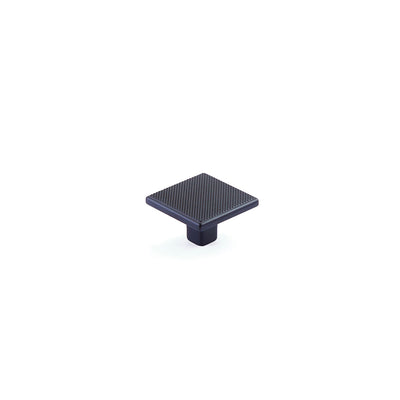 Schaub Quadrato 1-3/8" Square Knob in Matte Black