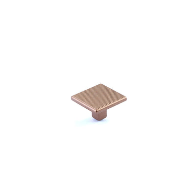 Schaub Quadrato 1-3/8" Square Knob in Satin Bronze