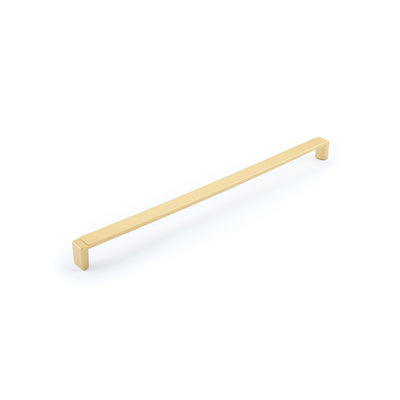 Schaub Quadrato 320 mm C-C Wide Pull in Signature Satin Brass