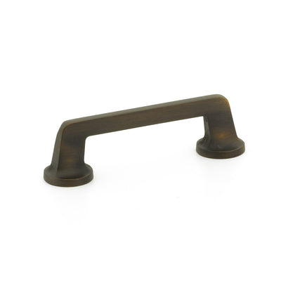 Schaub Northport Round Base 4" C-C Pull, Round Base in Ancient Bronze