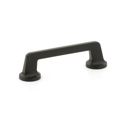 Schaub Northport Round Base 4" C-C Pull, Round Base in Matte Black