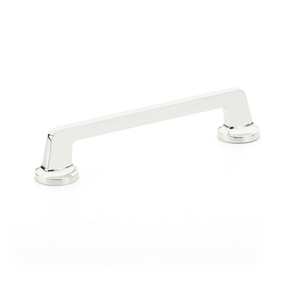 Schaub Northport Round Base 6" C-C Pull, Round Base in Polished Chrome