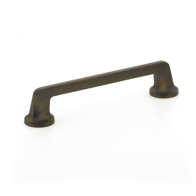 Schaub Northport Round Base 6" C-C Pull, Round Base in Ancient Bronze