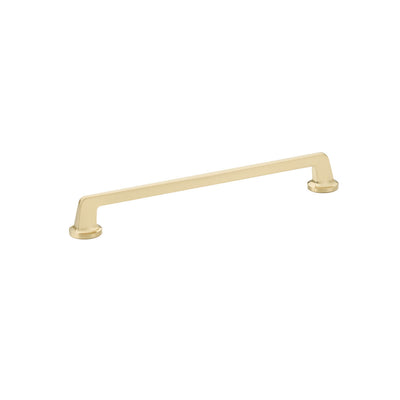 Schaub Northport Round Base 10" C-C Pull, Round Base in Signature Satin Brass