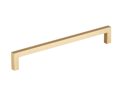 Armac Martin Bromsgrove Cabinet Handle in 203mm / Satin Brass Satin Lacquered