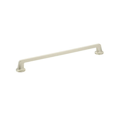 Schaub Northport Round Base 12" C-C Pull, Round Base in Satin Nickel