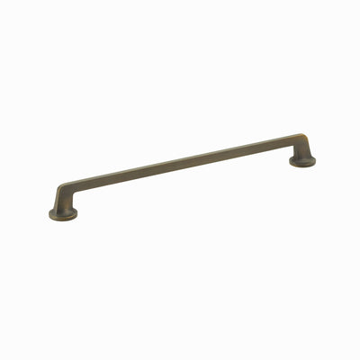 Schaub Northport Round Base 12" C-C Pull, Round Base in Ancient Bronze