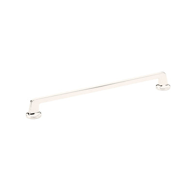 Schaub Northport Round Base 12" C-C Pull, Round Base in Polished Nickel