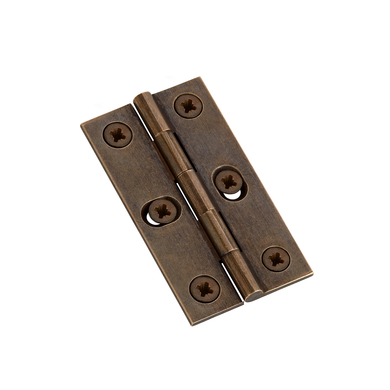Armac Martin 204 - (Pair of) 2 SLOT Butt Hinge with Pozi Screws in 64mm / Dark Aged Brass