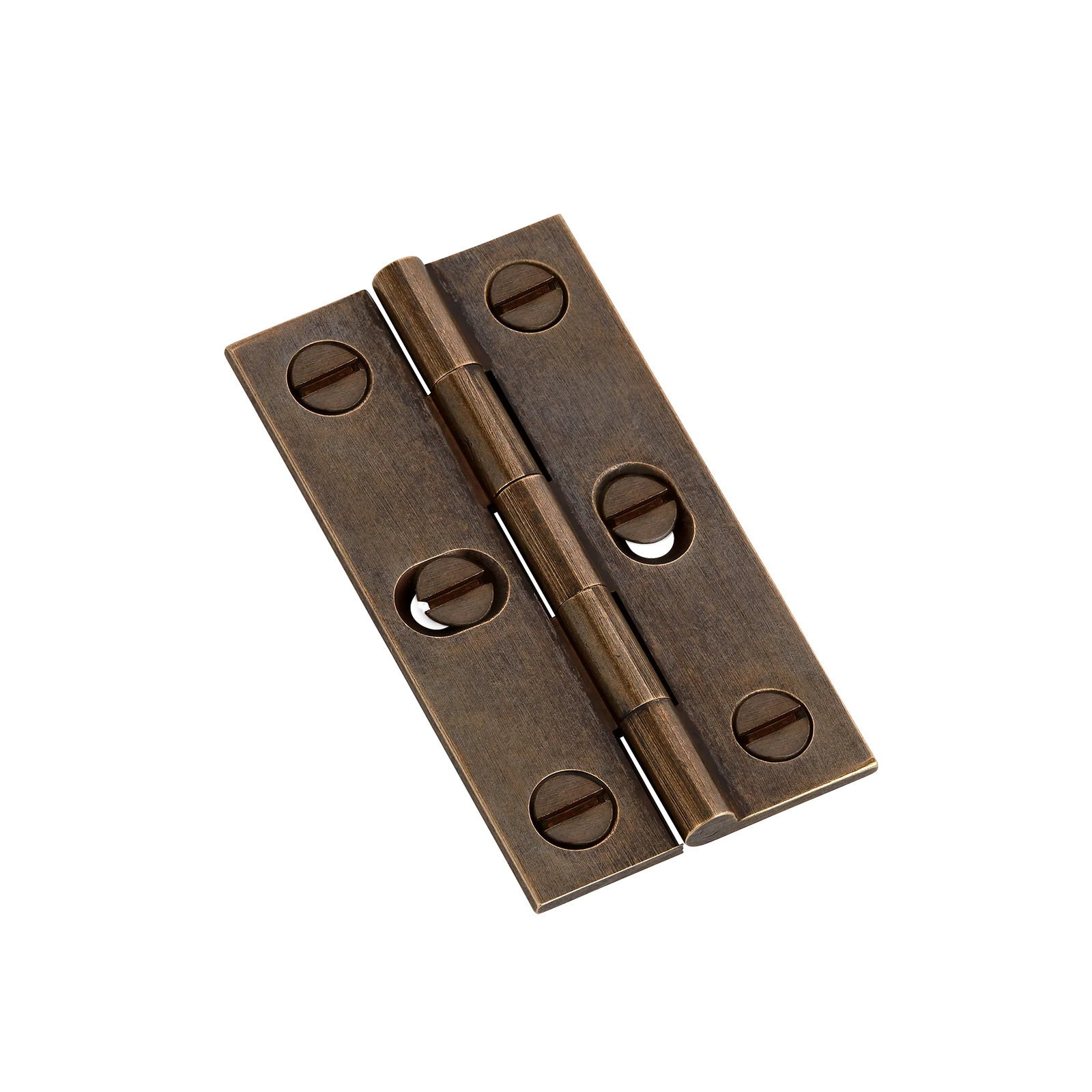 Armac Martin 204 - (Pair of) 2 SLOT Butt Hinge with Slotted Screws in 64mm / Dark Aged Brass