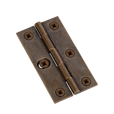 Armac Martin 204 - (Pair of) 1 SLOT Brass Butt Hinge with Pozi Screws in 76mm / Dark Aged Brass
