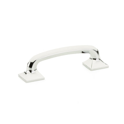 Schaub Northport Square Base 3-1/2" C-C Pull, Square Base in Polished Chrome