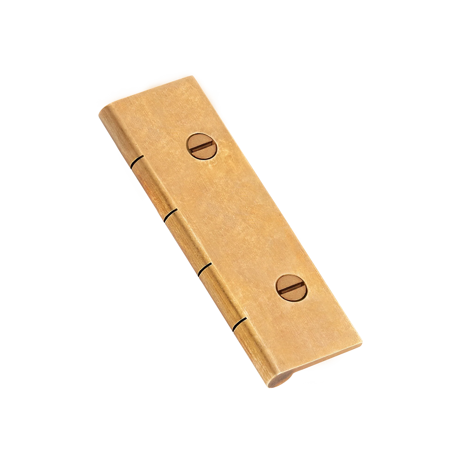 Armac Martin Dummy Hinge (Pair of) with Slotted Screws in 65mm / Burnished Brass
