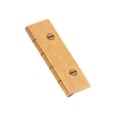 Armac Martin Dummy Hinge (Pair of) with Slotted Screws in 65mm / Burnished Brass