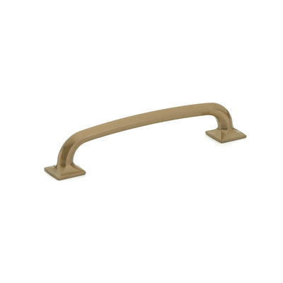 Schaub Northport Square Base 6" C-C Pull, Square Base in Brushed Bronze