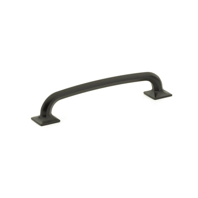 Schaub Northport Square Base 6" C-C Pull, Square Base in Matte Black