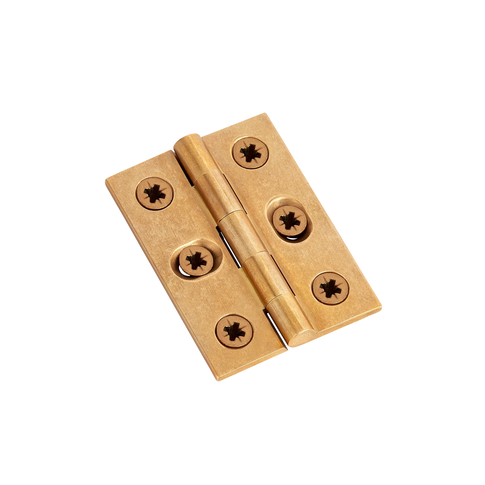 Armac Martin 207 - (Pair of) 2 SLOT Broad Butt Hinge with Pozi Screws in 50mm / Burnished Brass