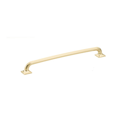 Schaub Northport Square Base 10" C-C Pull, Square Base in Signature Satin Brass
