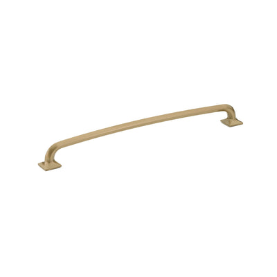 Schaub Northport Square Base 12" C-C Pull, Square Base in Brushed Bronze