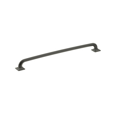 Schaub Northport Square Base 12" C-C Pull, Square Base in Matte Black