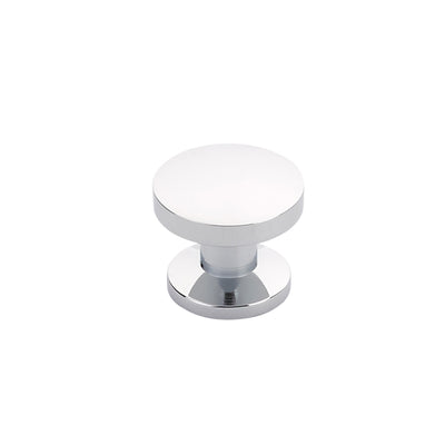 Schaub Northport Round Base 1-3/8" Smooth Round Knob in Polished Chrome