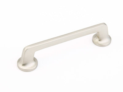 Schaub Northport Round Base 5" C-C Pull, Round Base in Satin Nickel