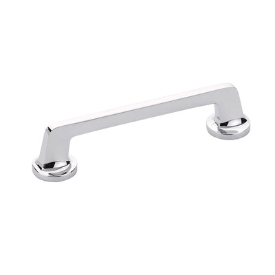 Schaub Northport Round Base 5" C-C Pull, Round Base in Polished Chrome