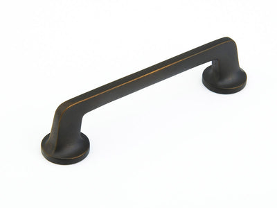 Schaub Northport Round Base 5" C-C Pull, Round Base in Ancient Bronze