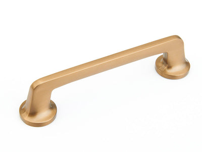 Schaub Northport Round Base 5" C-C Pull, Round Base in Brushed Bronze