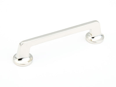 Schaub Northport Round Base 5" C-C Pull, Round Base in Polished Nickel