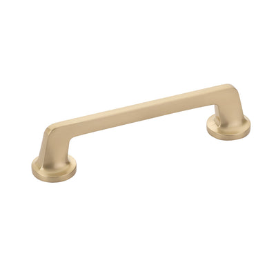 Schaub Northport Round Base 5" C-C Pull, Round Base in Signature Satin Brass