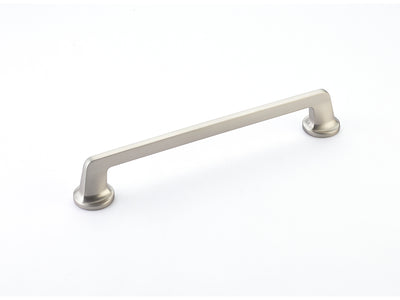 Schaub Northport Round Base 8" C-C Pull, Round Base in Satin Nickel